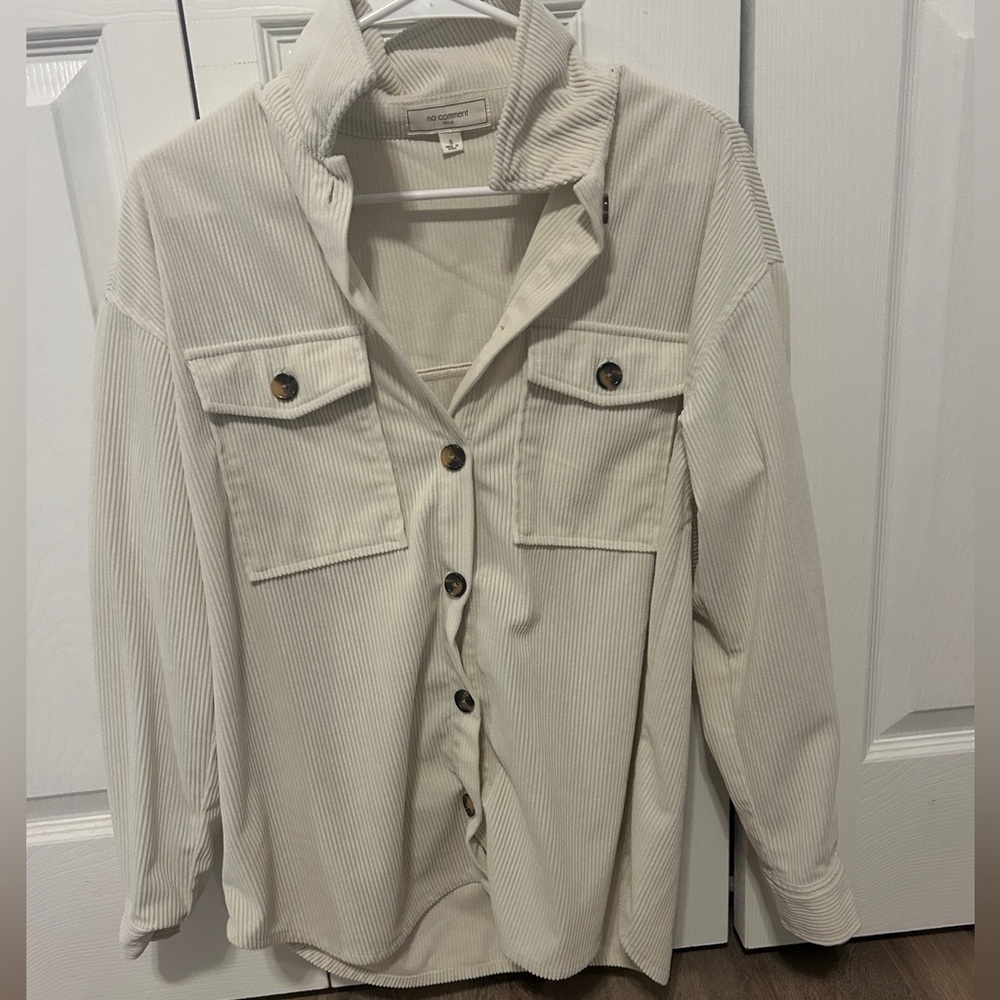 Women’s corduroy button up